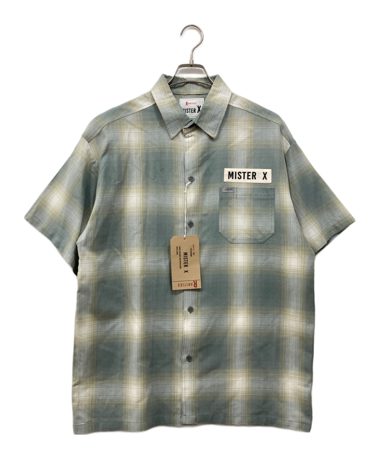 MISTER X CalTop ミスターX チェック シャツ POP EYES 中古・古着通販】CalTop (キャルトップ) チェックシャツ グレー サイズ