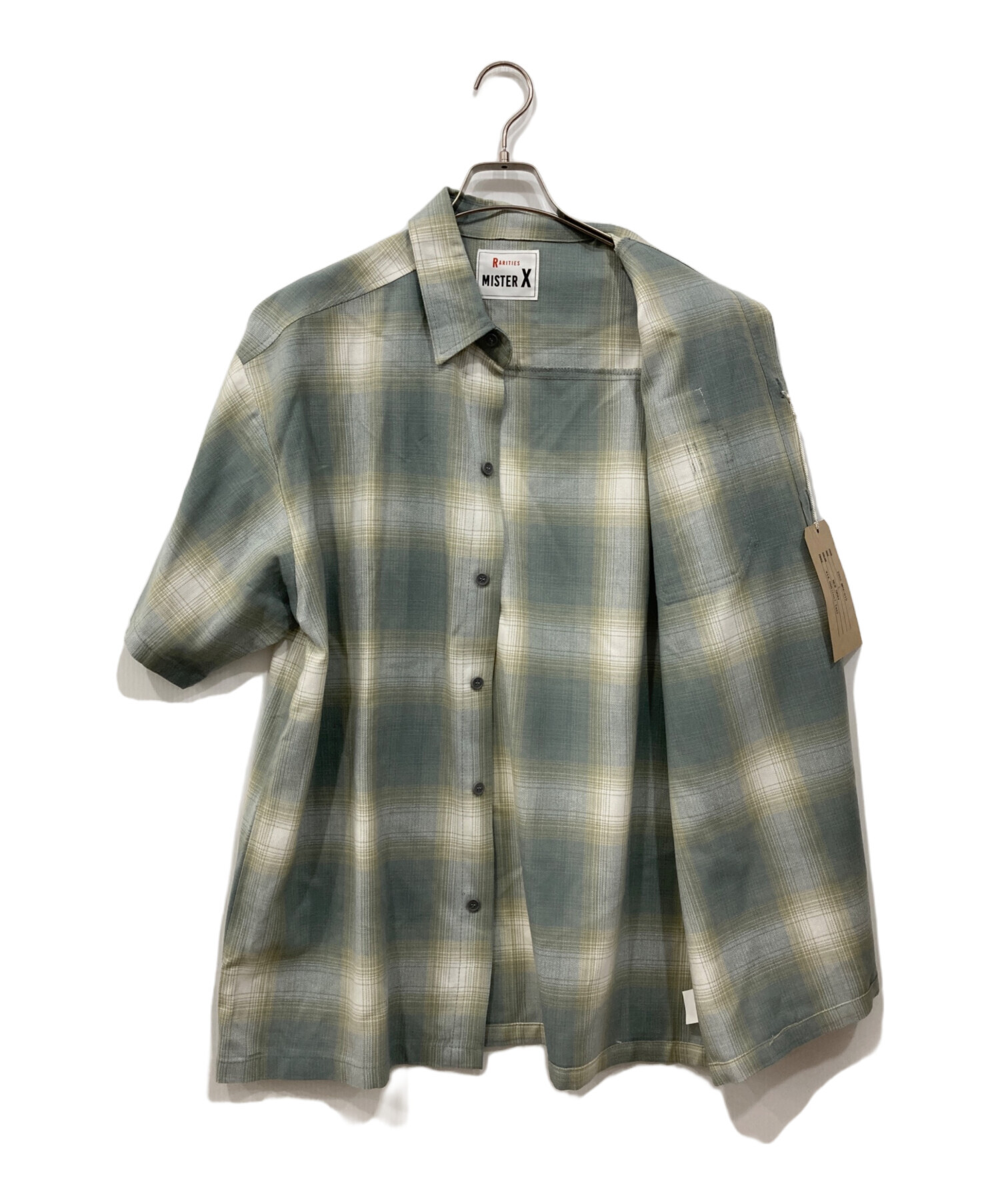 MISTER X CalTop ミスターX チェック シャツ POP EYES 中古・古着通販】CalTop (キャルトップ) チェックシャツ グレー サイズ