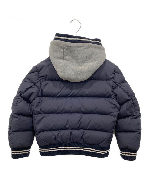MONCLER モンクレール ダウンジャケットニットネイビー 中古・古着通販】MONCLER (モンクレール) ニットダウン切替ジャケット