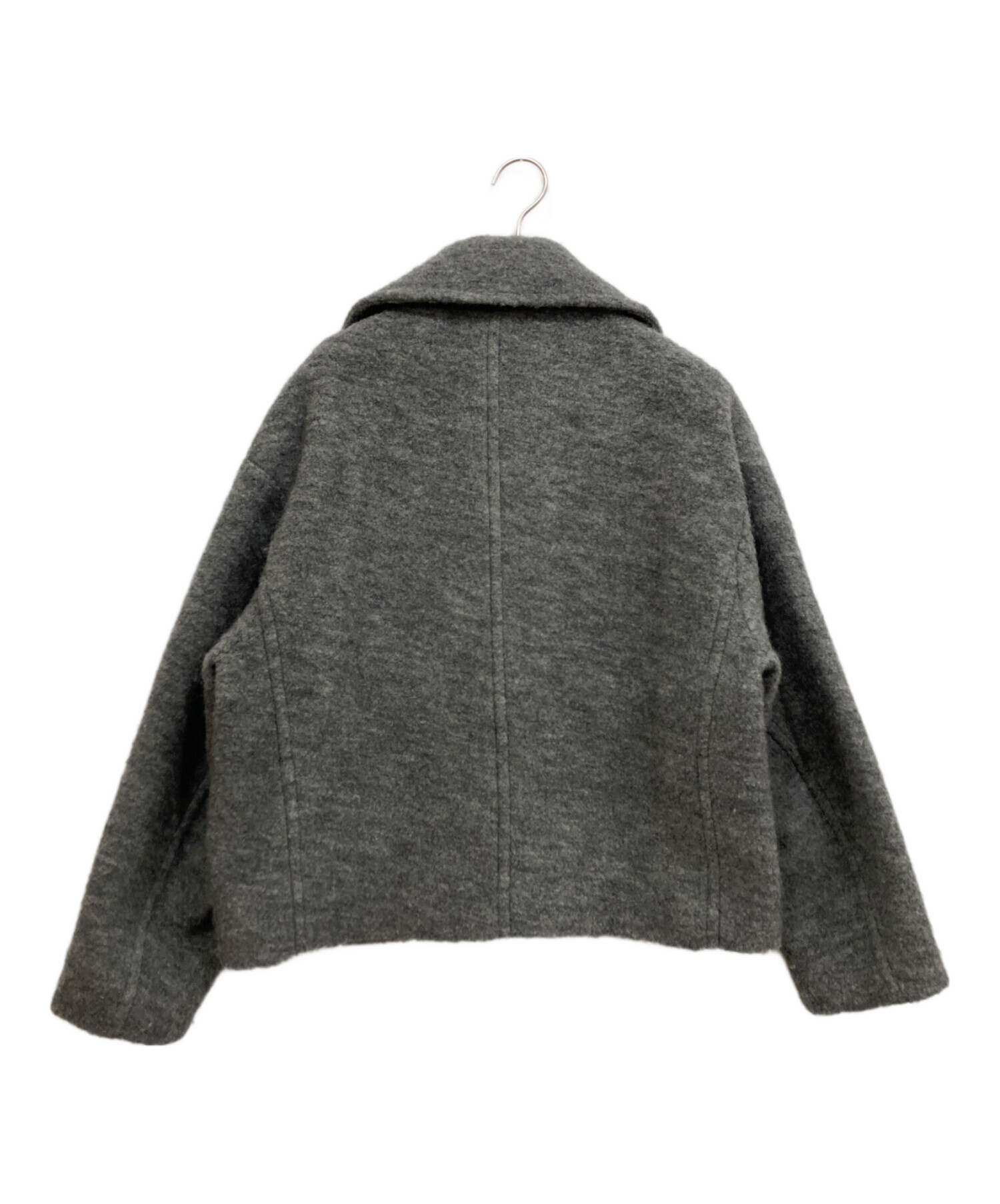 中古・古着通販】MACPHEE (マカフィー) シープパイル Pコート グレー