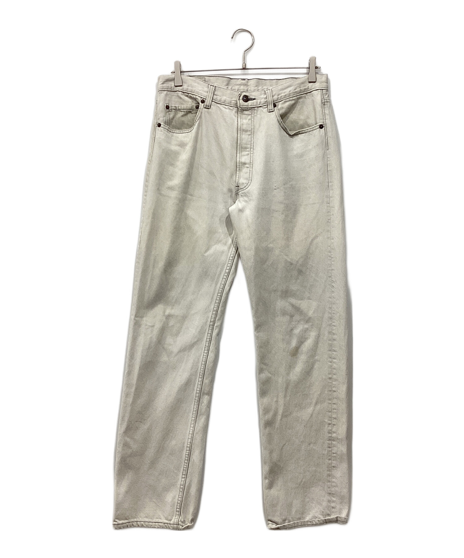 リーバイス501　w34　アメリカ製90s　生成り　ホワイトデニム Levi's リーバイス デニムパンツ ホワイト W34 L32 Levi's - 90s USA製