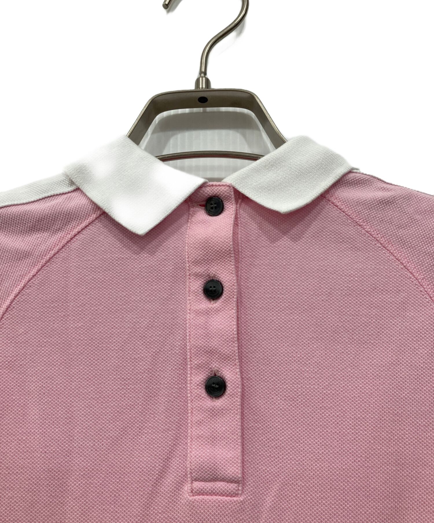 中古・古着通販】BURBERRY (バーバリー) ポロシャツワンピース ピンク