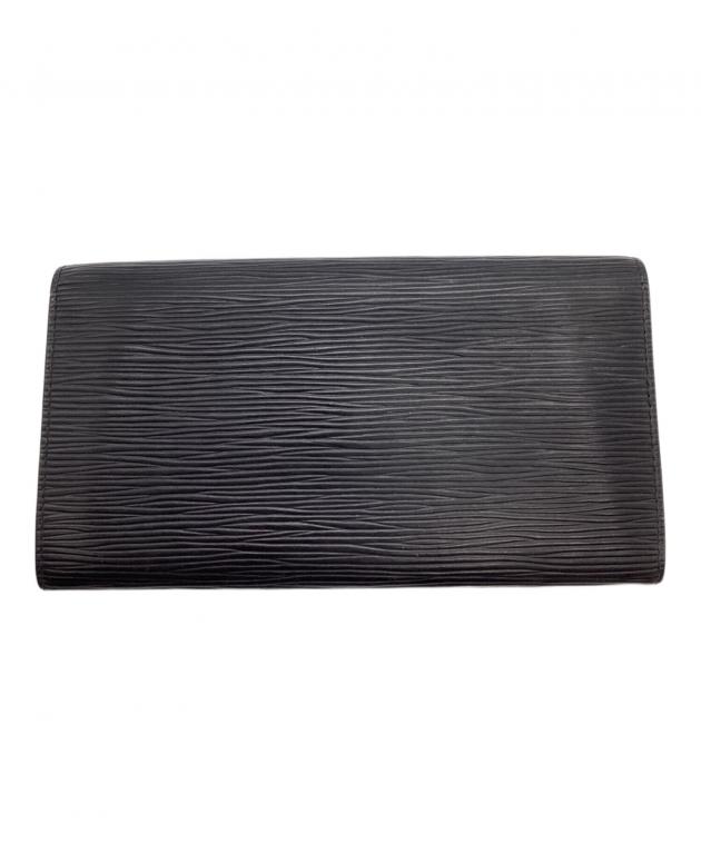 中古Louis Vuitton 長財布 ブラック 中古・古着通販】LOUIS VUITTON (ルイ ヴィトン) 長財布 ブラック