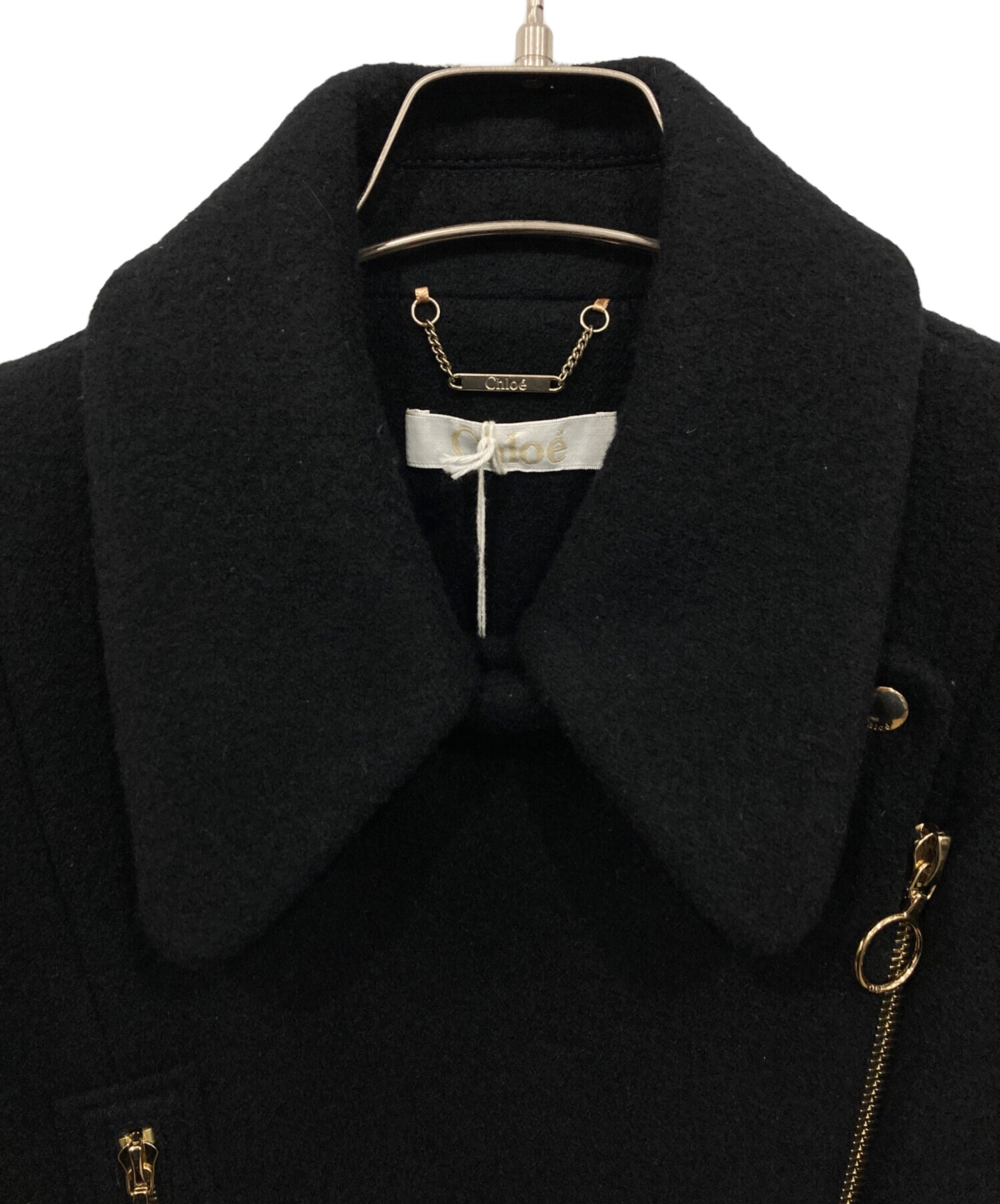 中古・古着通販】Chloe (クロエ) ウールダブルライダースジャケット