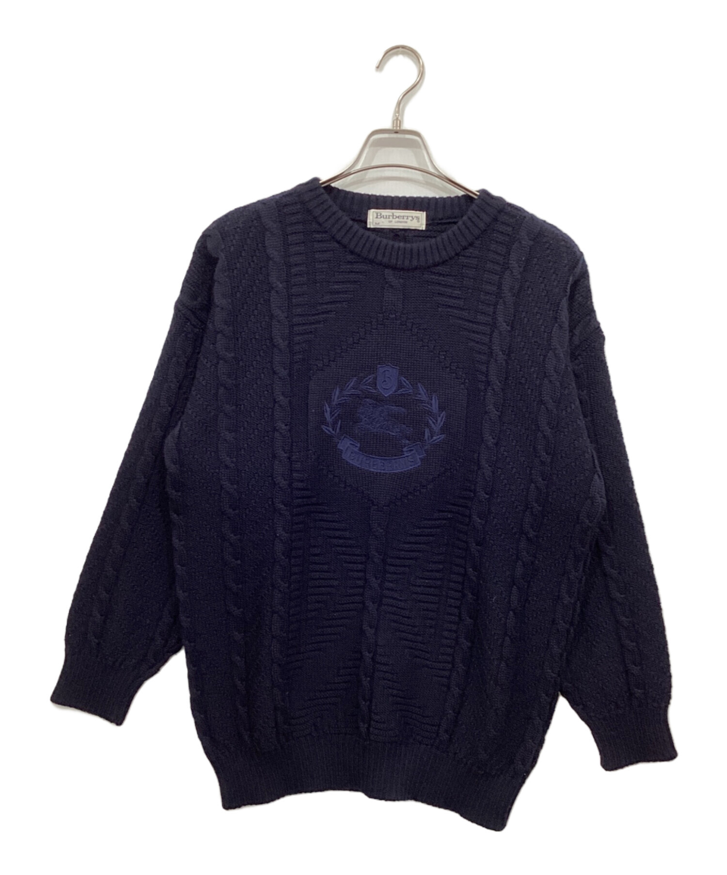 中古・古着通販】Burberry's (バーバリーズ) 刺繍 ホースロゴ ケーブル