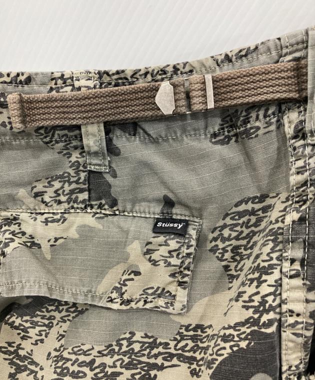 中古・古着通販】stussy (ステューシー) カモフラカーゴショーツ