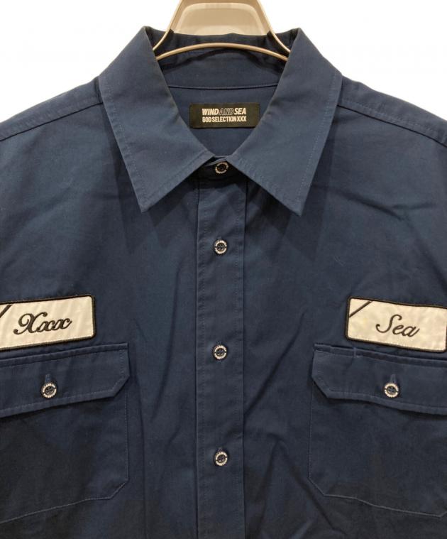 ウィンダンシー ゴッドセレクション ワークシャツ Lサイズ G-2540 中古・古着通販】WIND AND SEA (ウィンダンシー) GOD SELECTION XXX