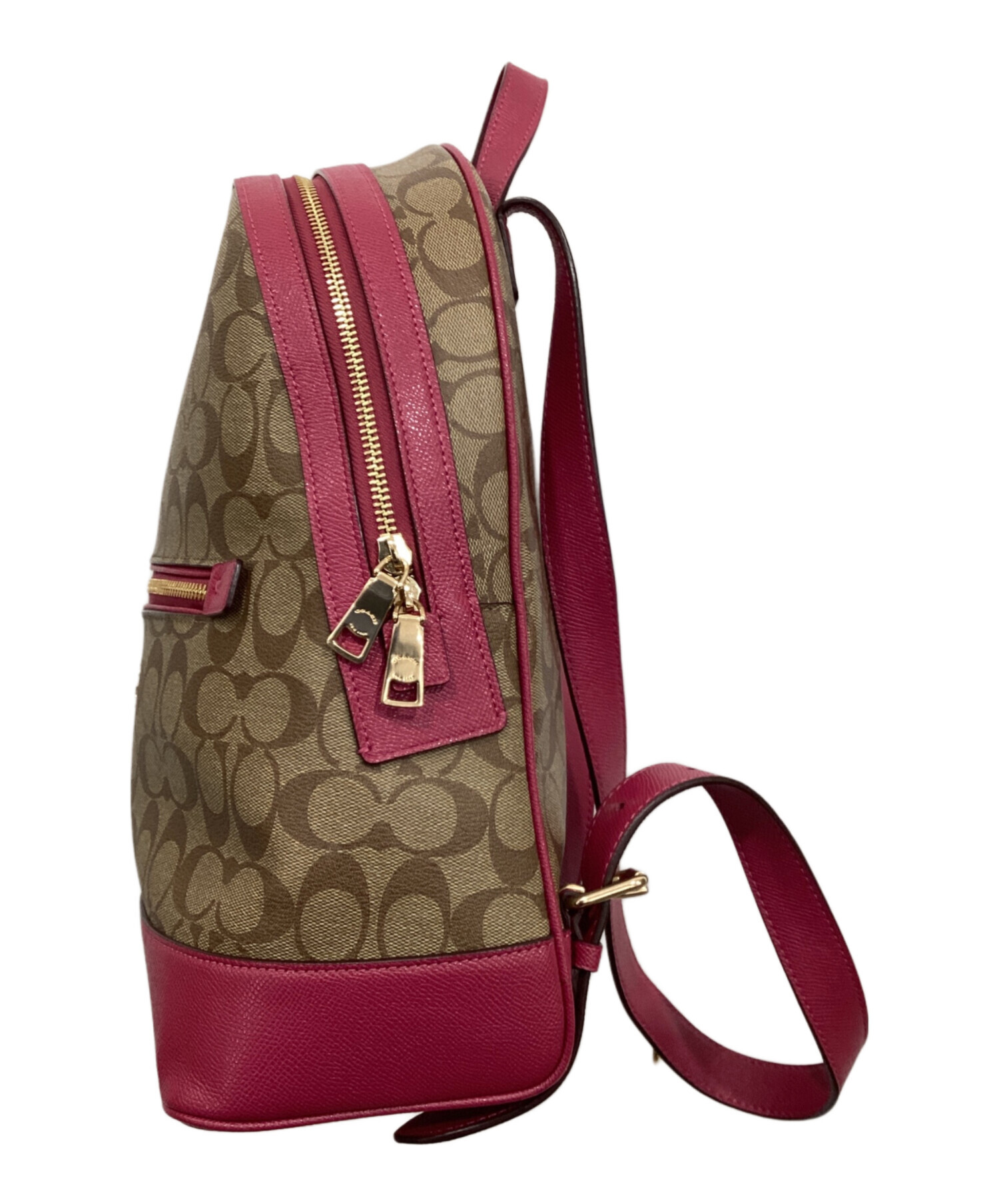中古・古着通販】COACH (コーチ) シグネチャーバックパック ブラウン
