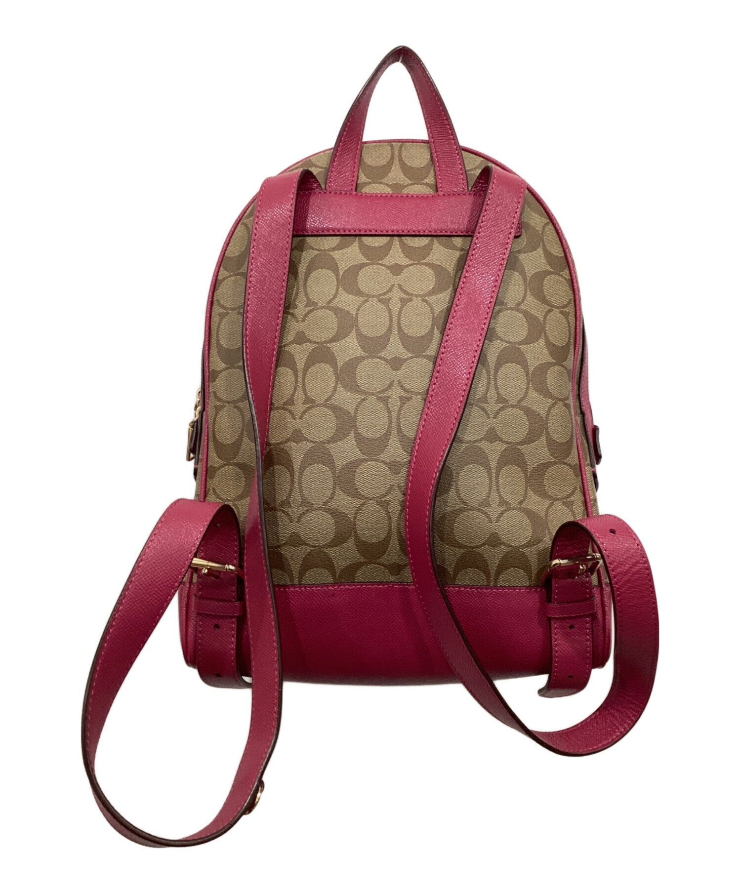中古・古着通販】COACH (コーチ) シグネチャーバックパック ブラウン 