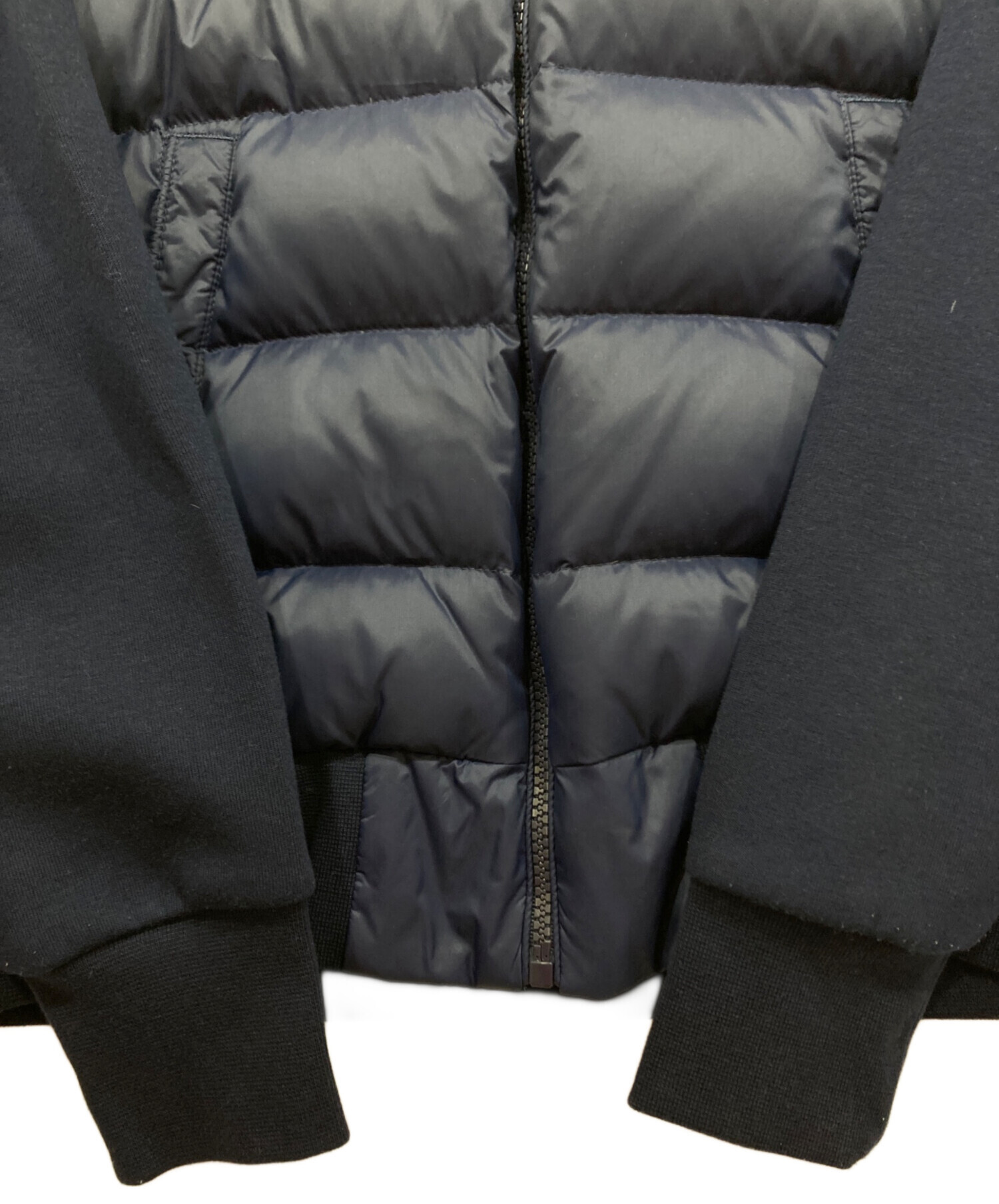 ポロラルフローレン　ニット　ダウンジャケット　切替　現行 ストレッチ　グレー　S ポロラルフローレン ニット ダウンジャケット 切替 現行 ストレッチ