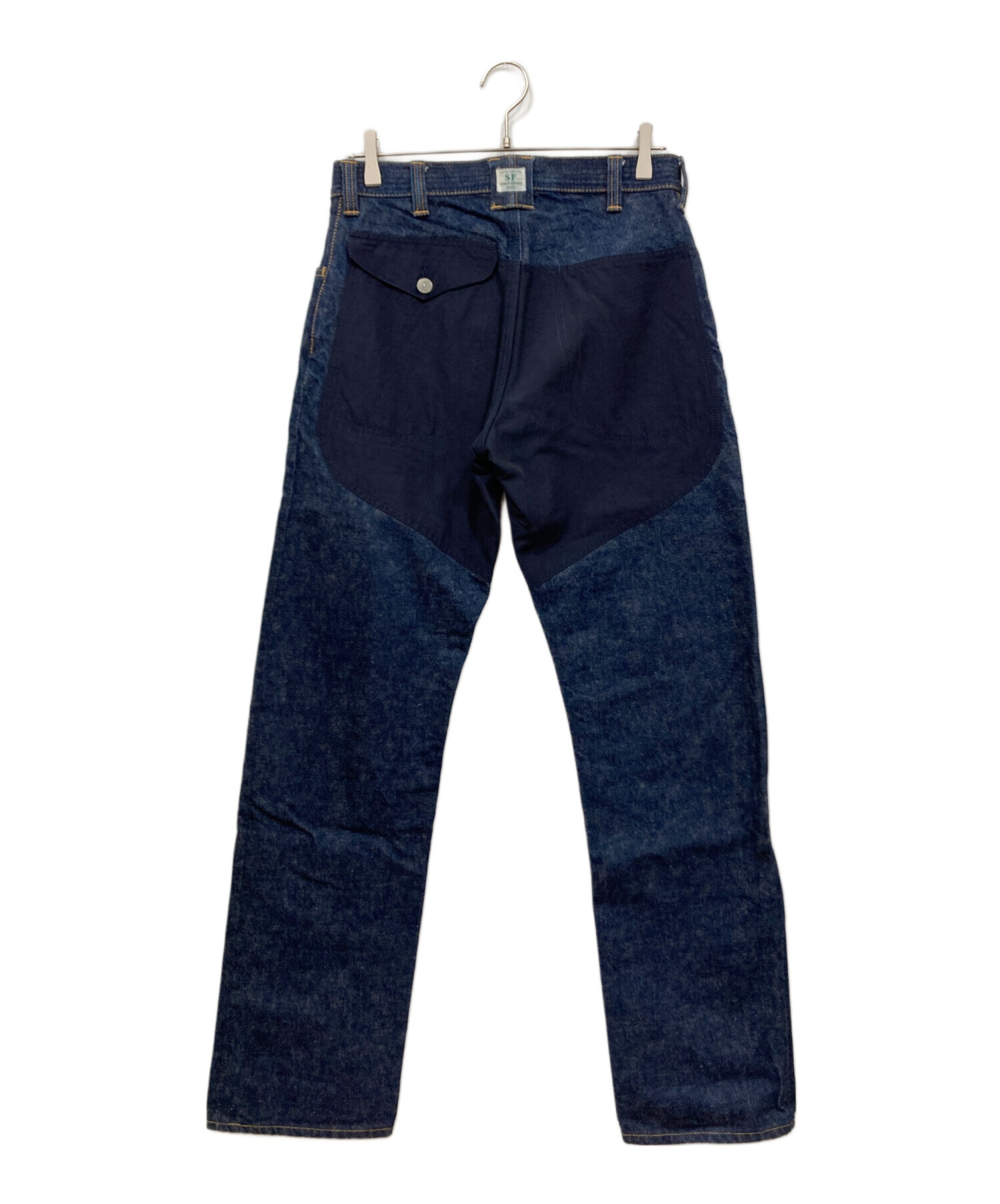 ササフラス SASSAFRAS デニム　パンツ　ペインター　ダブルニー　M SASSAFRAS(ササフラス) FALL LEAF GARDENER PANTS 13.5oz Denim