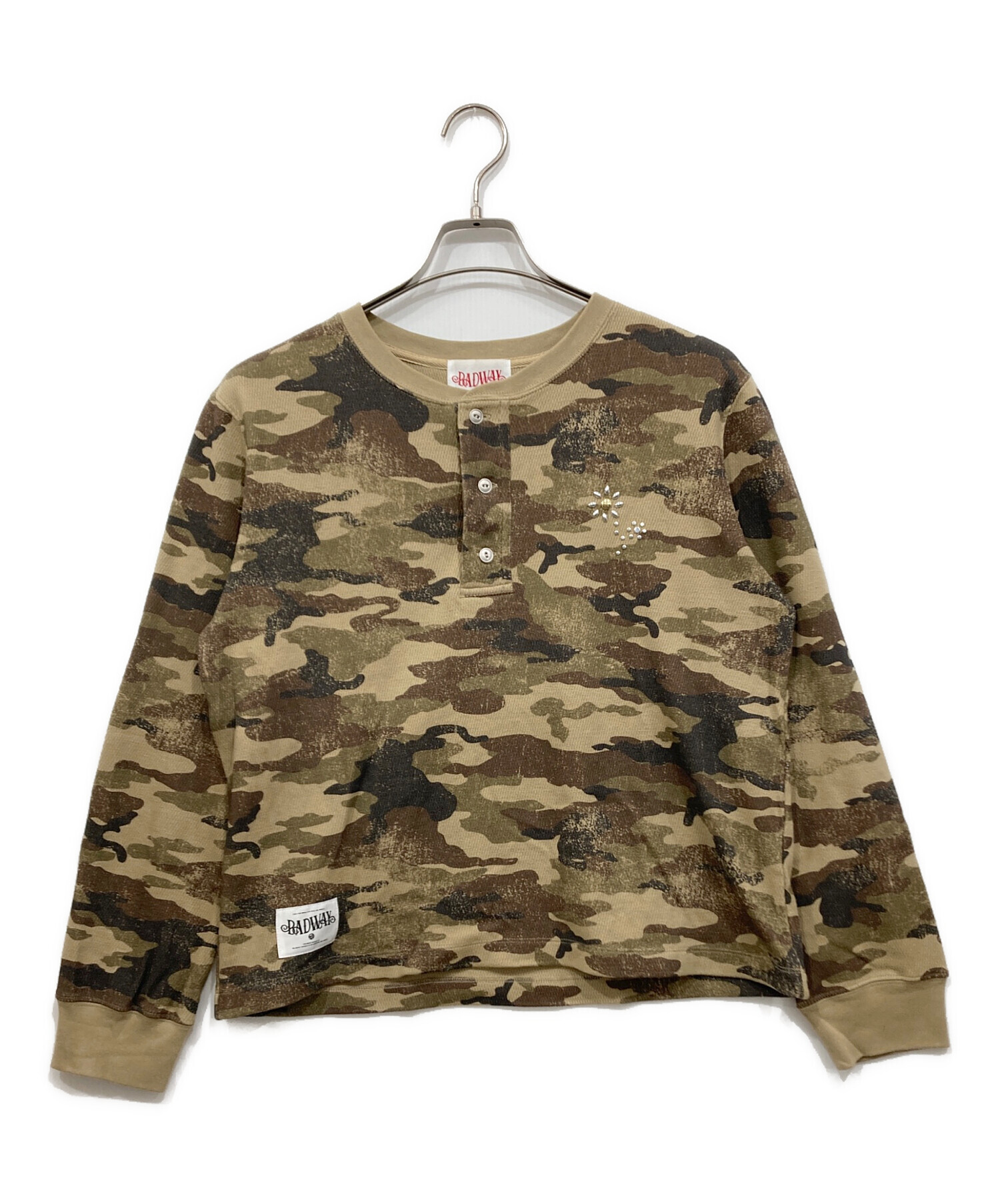 中古・古着通販】BADWAY (バッドウェイ) Flower studs henry thermal