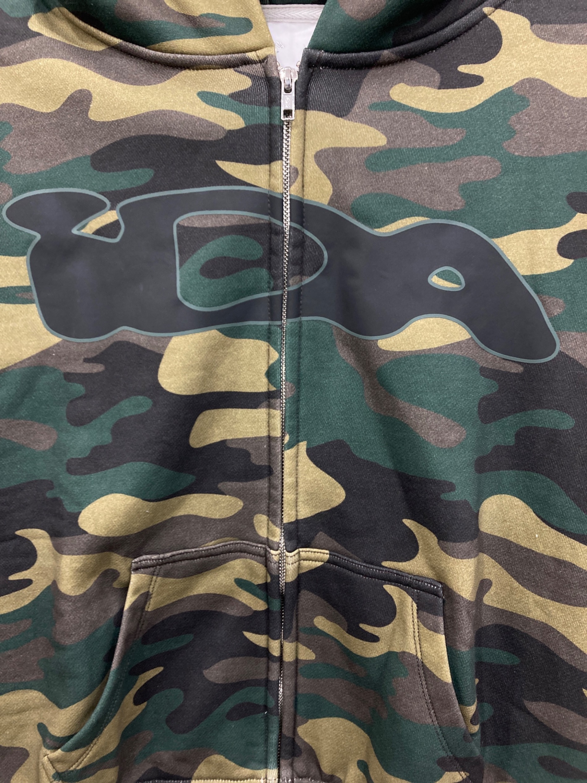 トップス ida sply camo logo black 中古・古着通販】IDA sply (アイディーエー サプライ) カモ柄ジップ