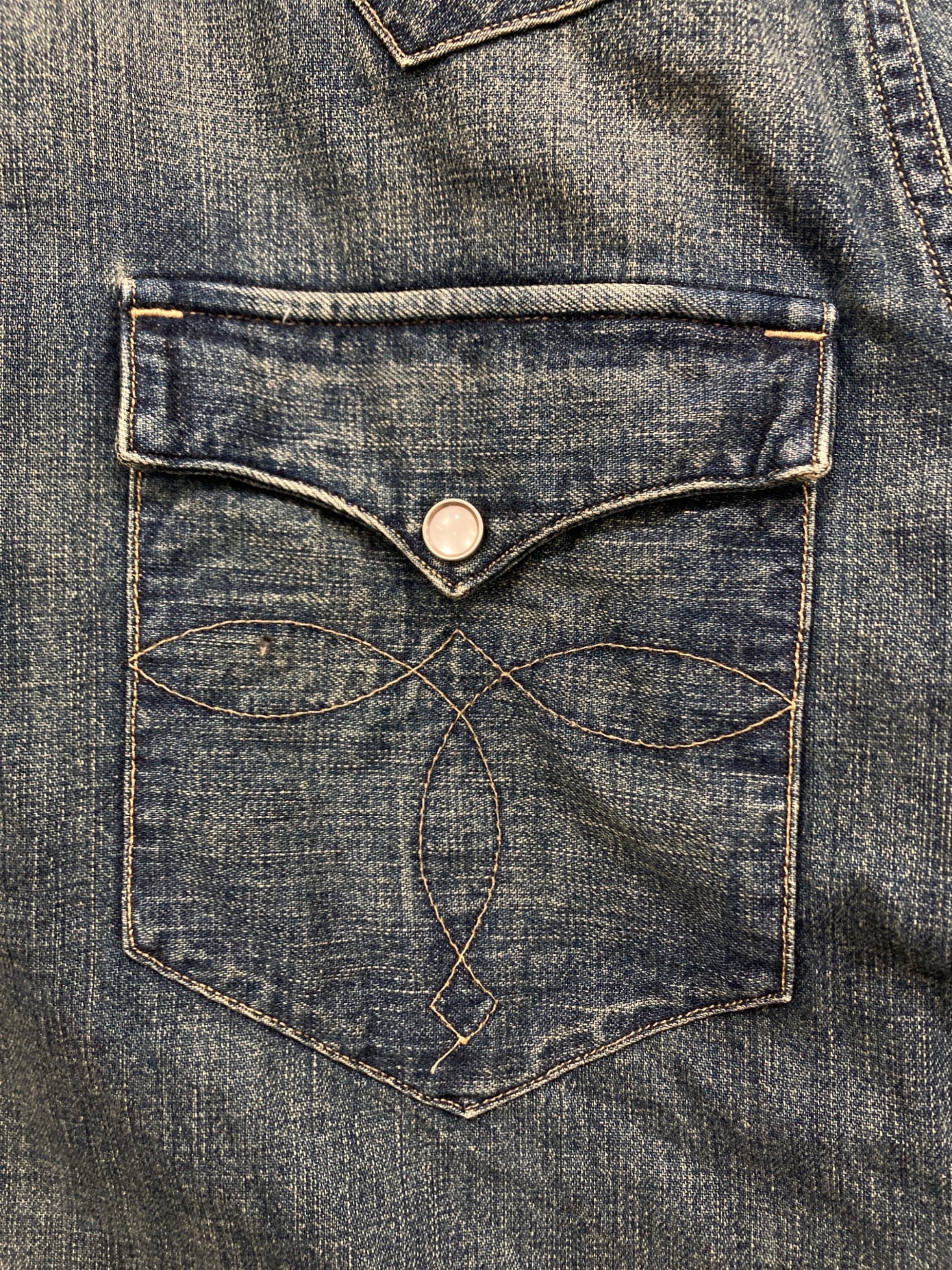 中古・古着通販】RRL (ダブルアールエル) ウエスタンシャツ インディゴ