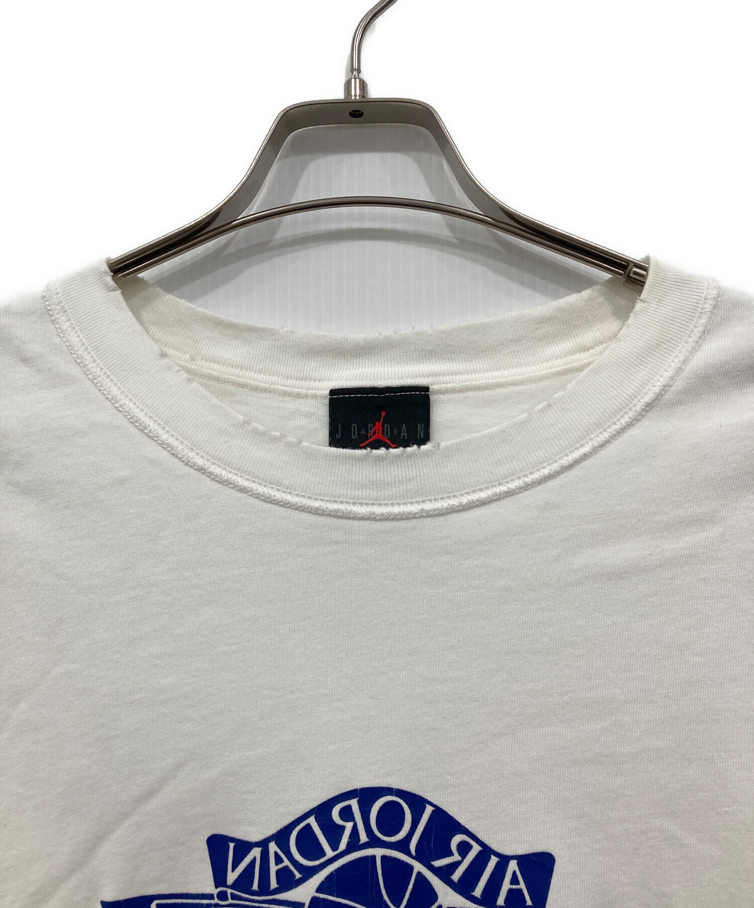 中古・古着通販】JORDAN (ジョーダン) ダメージ加工ロゴTシャツ 