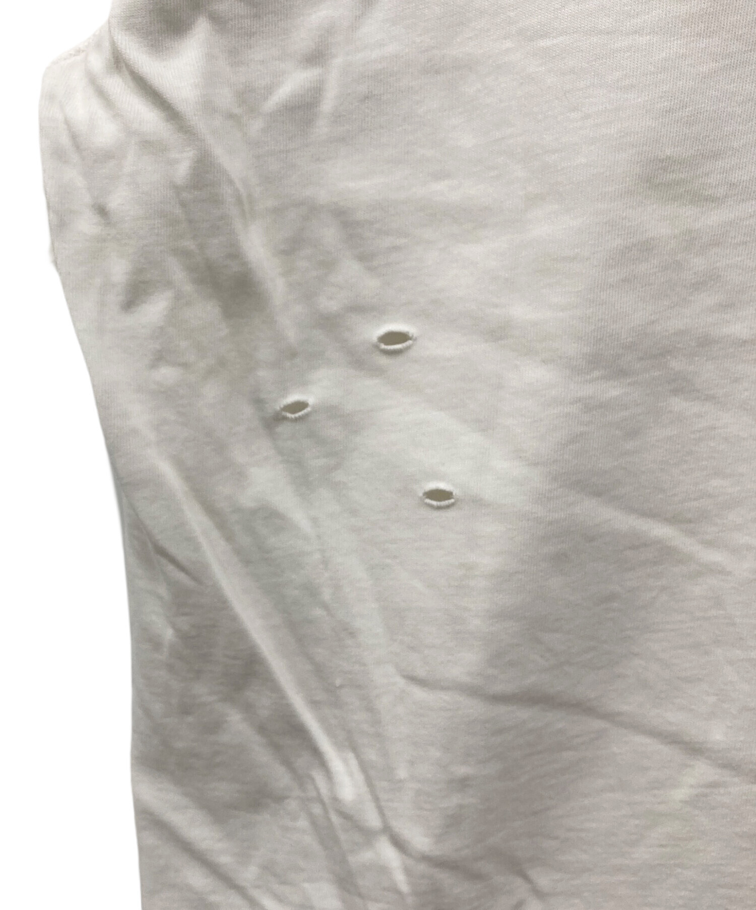 中古・古着通販】JORDAN (ジョーダン) ダメージ加工ロゴTシャツ 