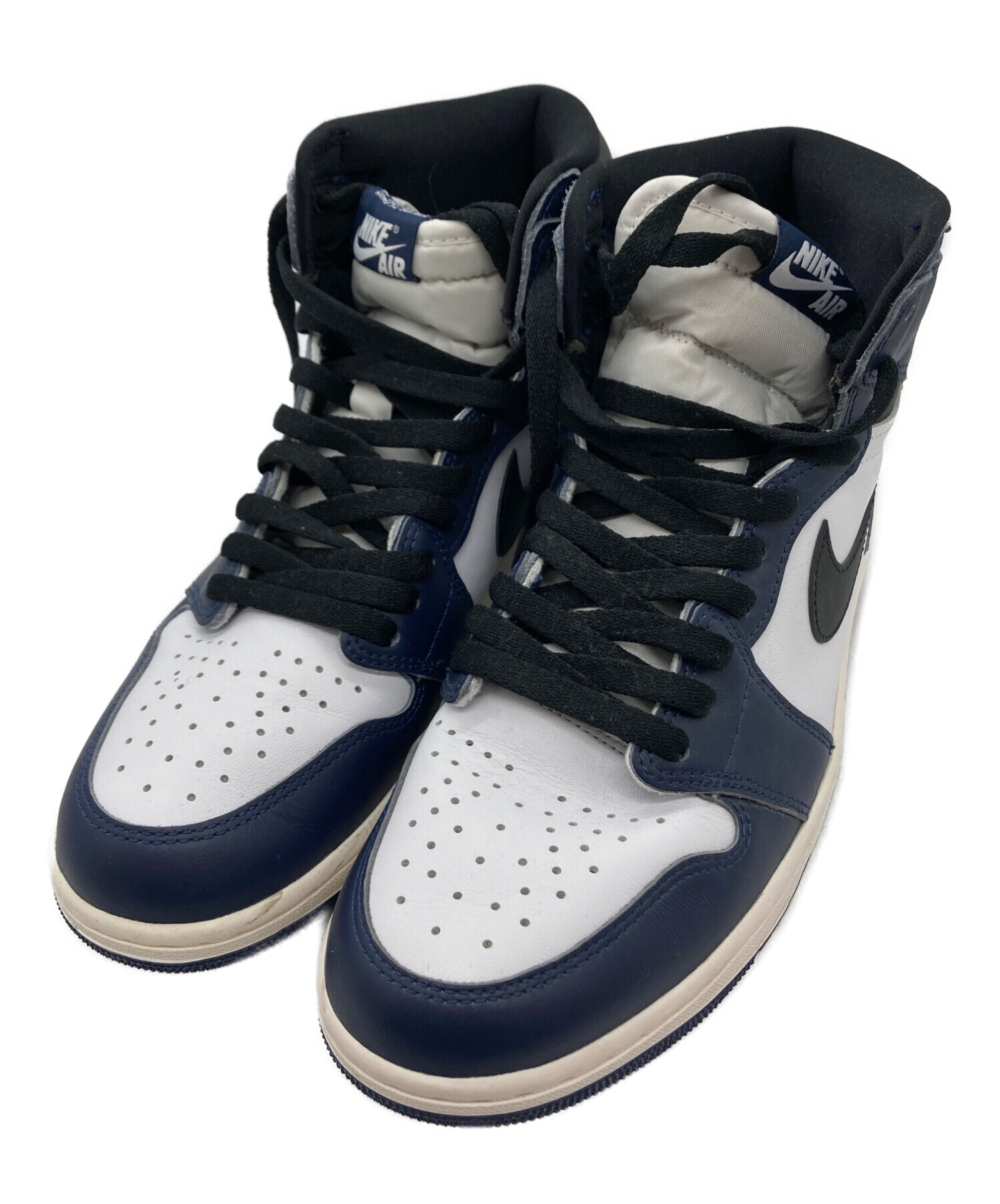 中古・古着通販】NIKE (ナイキ) ハイカットスニーカー ネイビー