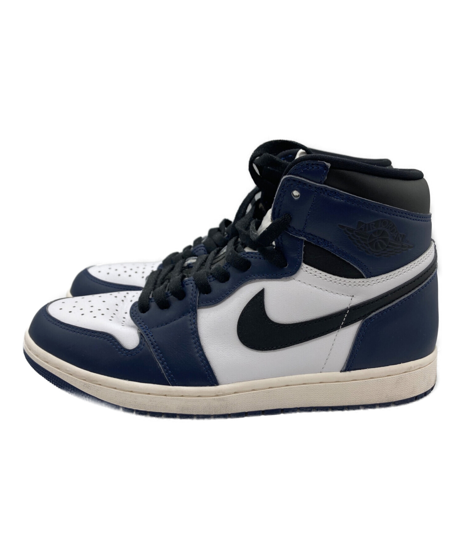中古・古着通販】NIKE (ナイキ) ハイカットスニーカー ネイビー