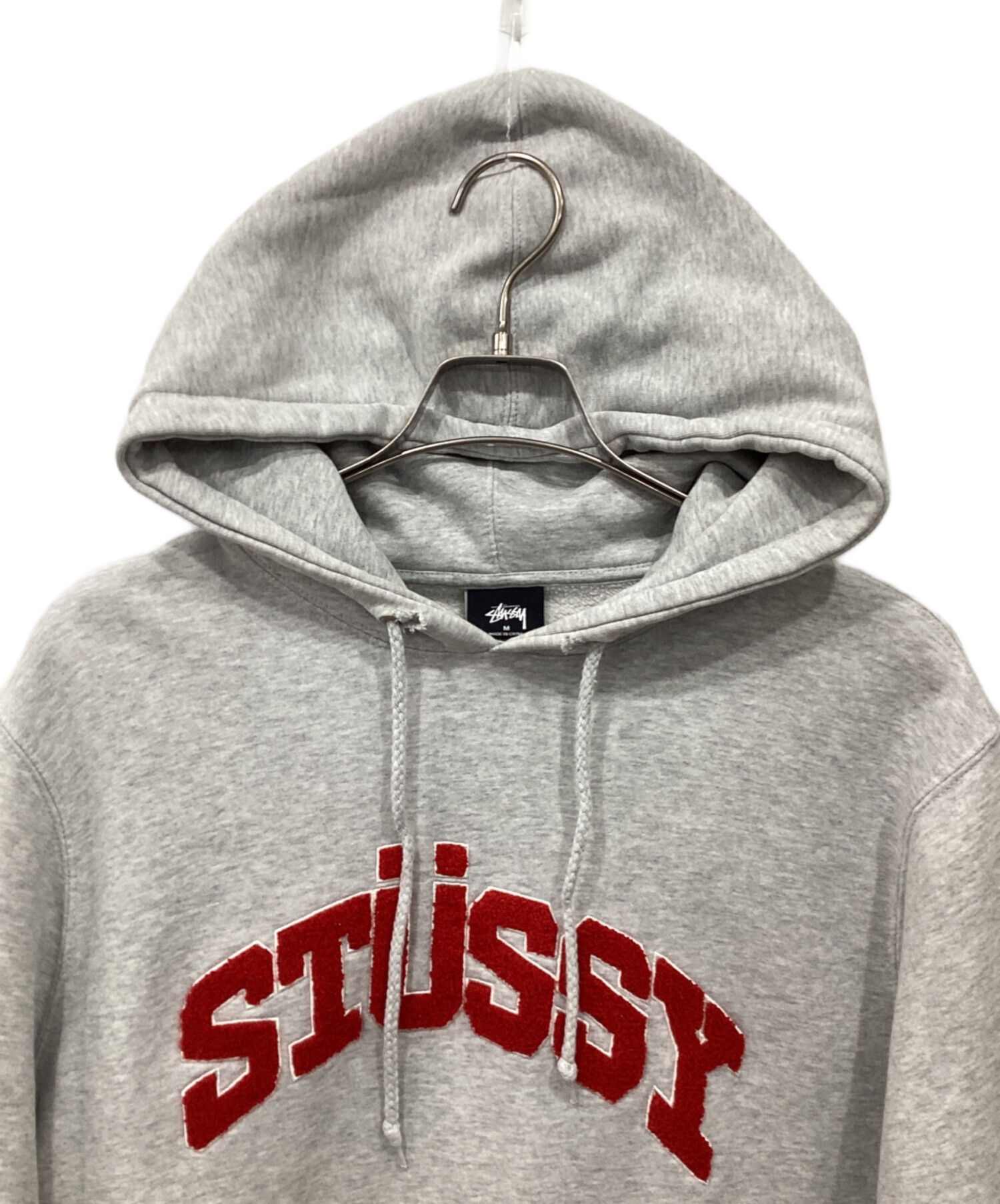 中古・古着通販】stussy (ステューシー) CHENILLE ARCH HOOD グレー 中古・古着通販】stussy (ステューシー) CHENILLE ARCH HOOD グレー