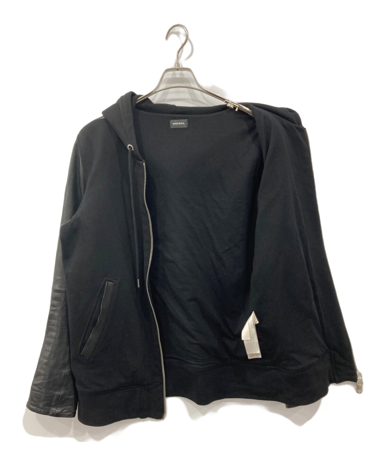 DIESEL　レザーフーディー　XXL Amazon.co.jp: [Diesel] [ディーゼル] メンズ レザージャケット L-KHAT