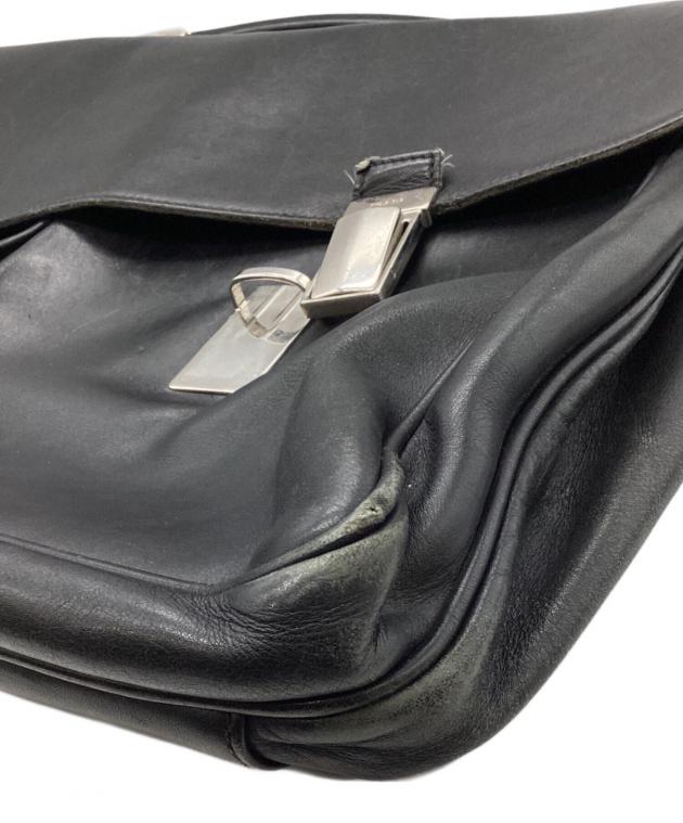 イタリア製正規品【PRADA】名作オールレザーブリーフケース ドクターズバッグ イタリア製正規品【PRADA】名作オールレザーブリーフケース ドクターズ
