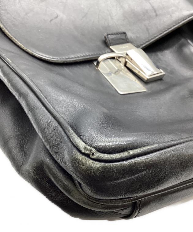 中古・古着通販】PRADA (プラダ) オールレザー ドクターズバッグ