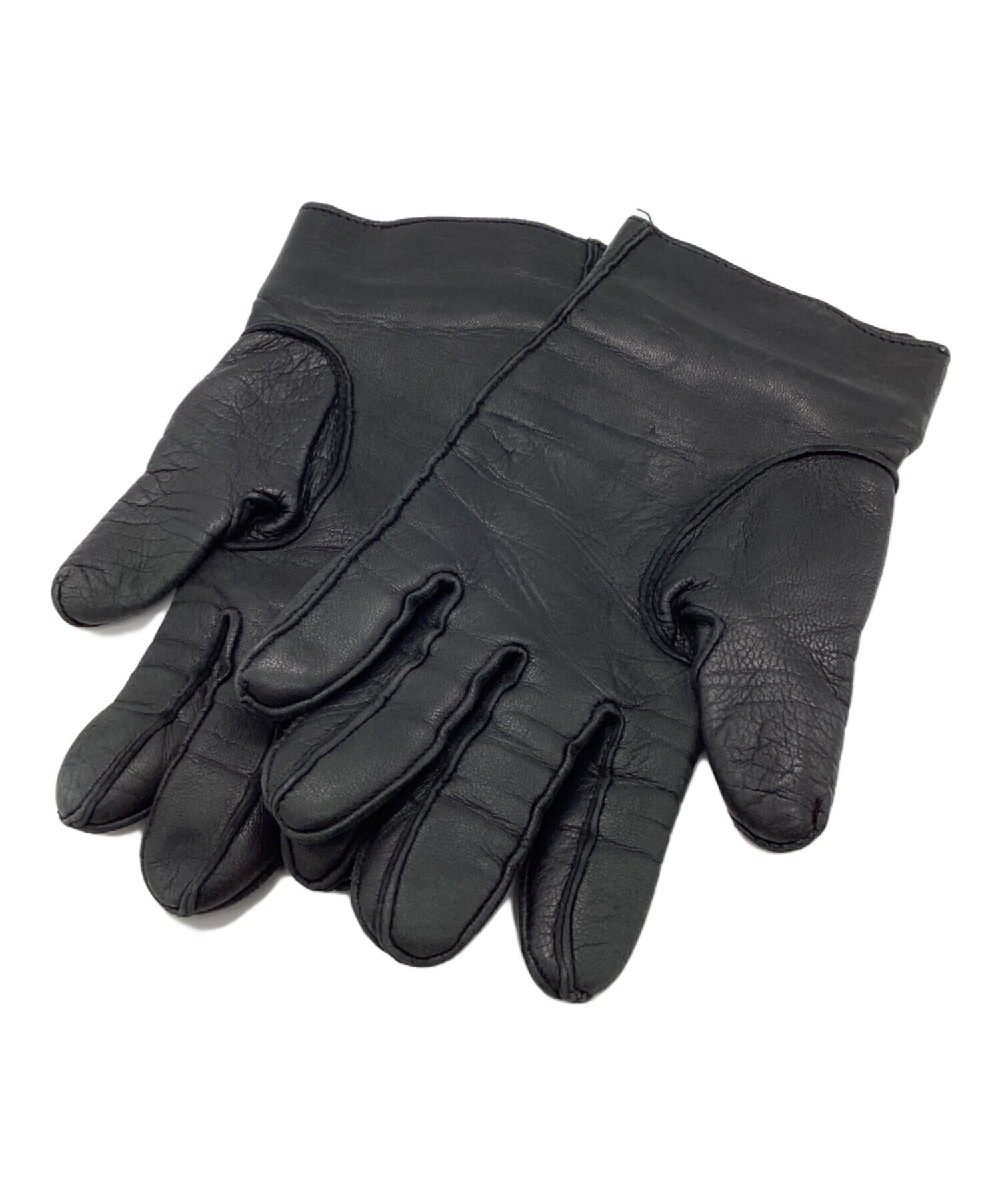 中古・古着通販】GUCCI (グッチ) レザーグローブ ブラック｜ブランド