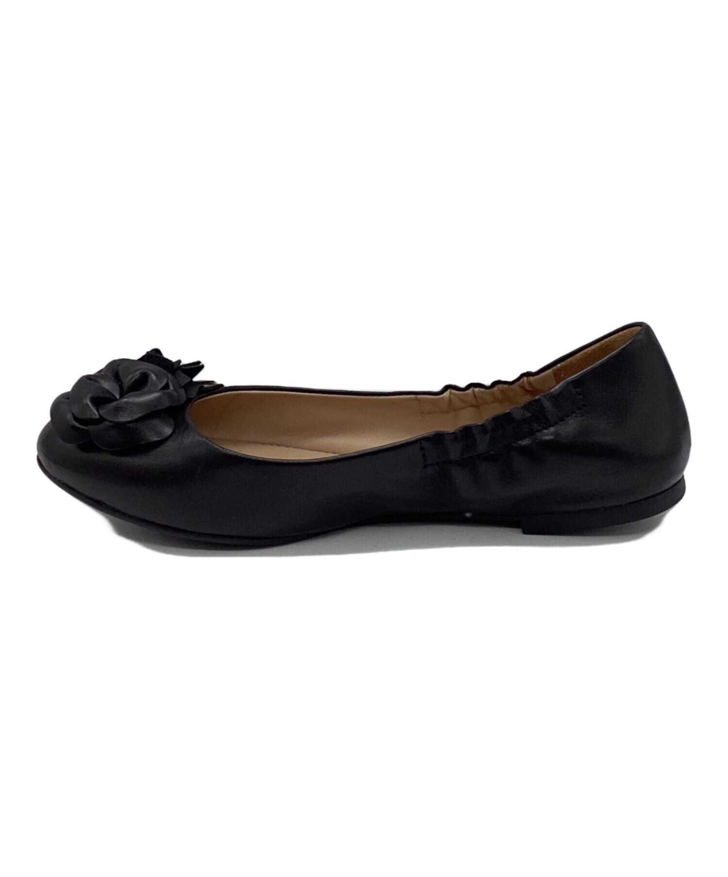 【美品】トリーバーチ Tory Burch バレーシューズ リボン 8Mエナメル 中古・古着通販】TORY BURCH (トリーバーチ) フラワーモチーフバレエ