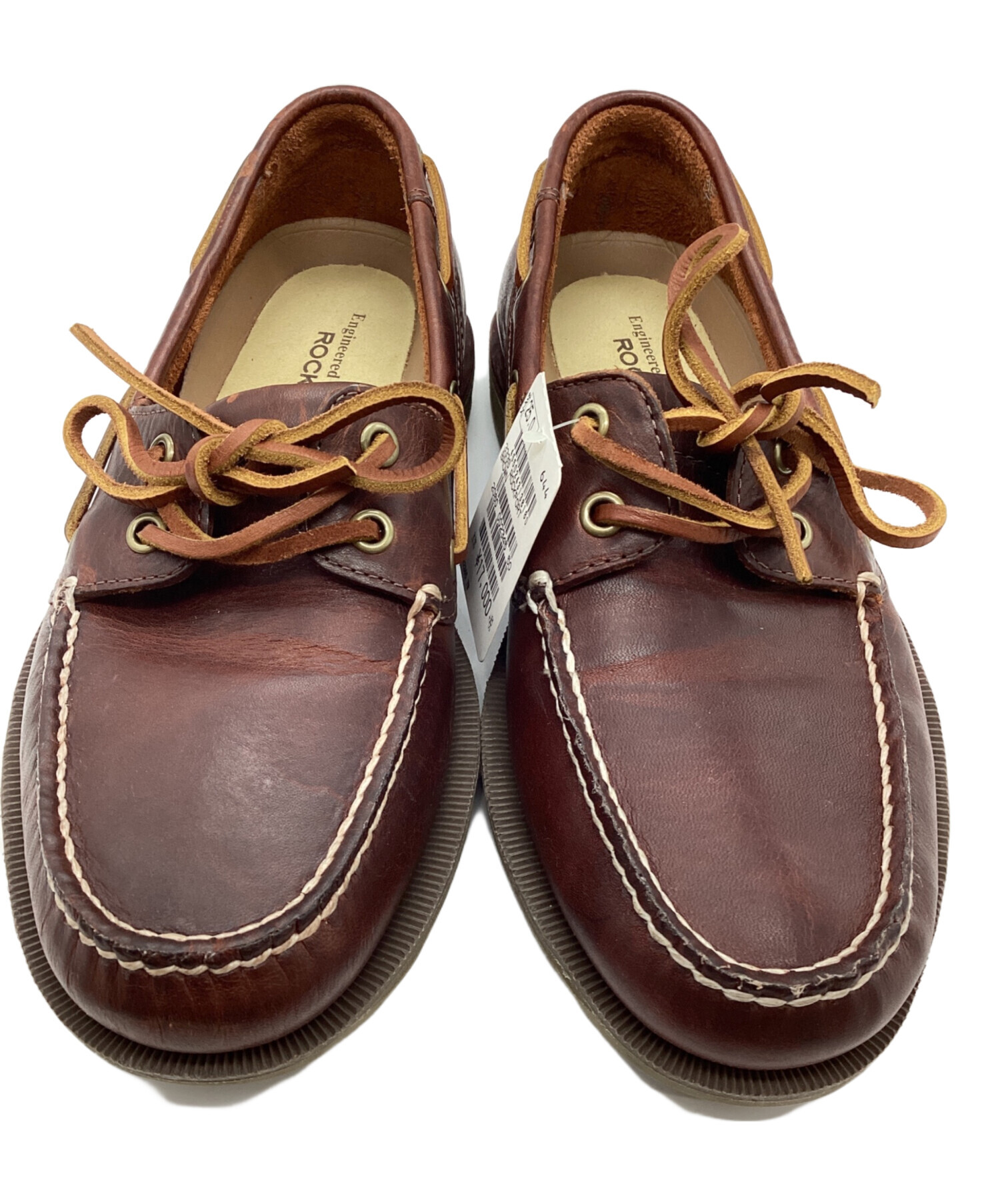 Rockport ブラウン デッキシューズ 中古・古着通販】ROCKPORT (ロックポート) デッキシューズ ブラウン