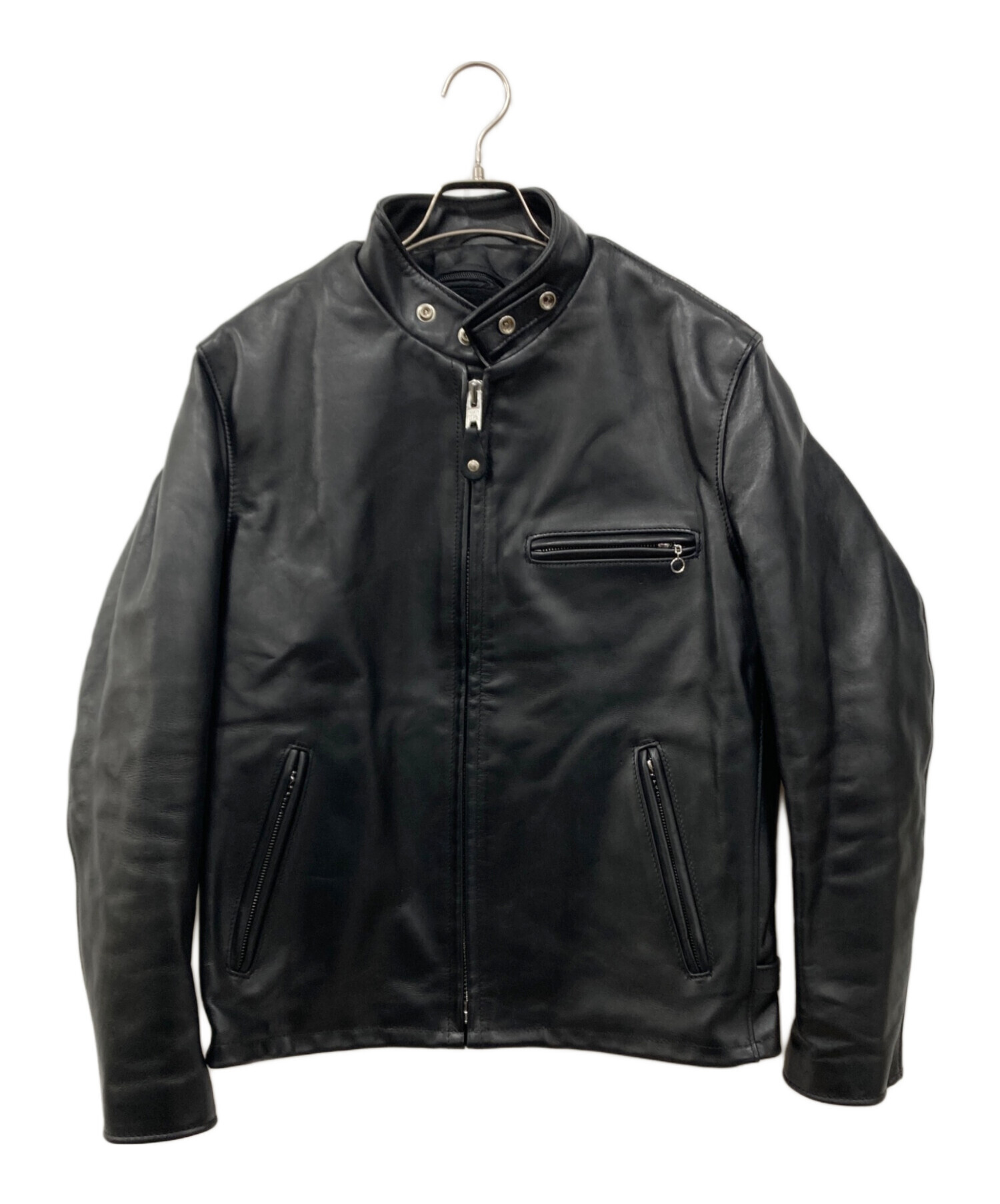 Schott アメリカ製 牛革 ステアハイド ライダース ジャケット 40 中古・古着通販】Schott (ショット) ステアハイド シングルライダース