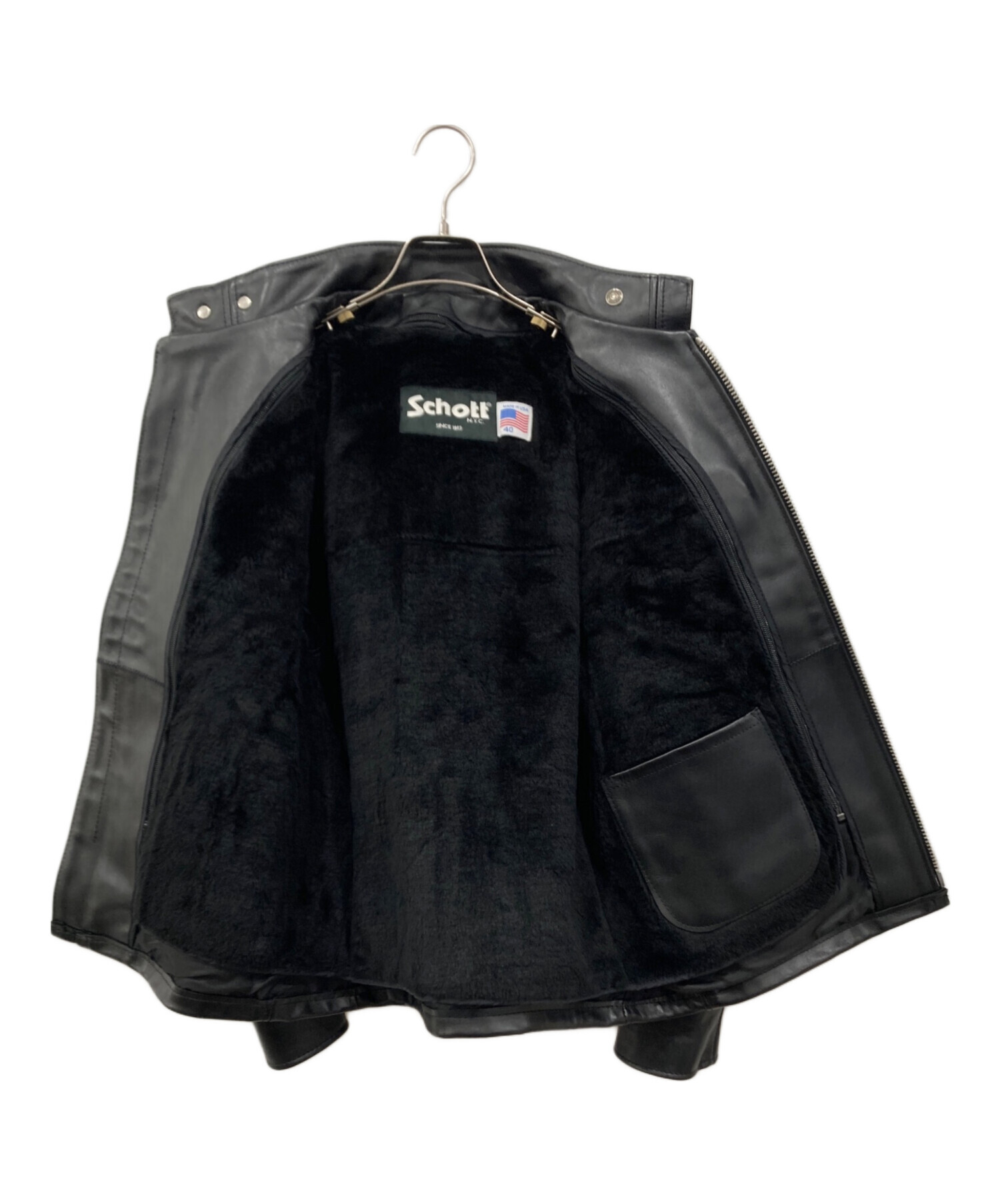 中古・古着通販】Schott (ショット) ステアハイド シングルライダース