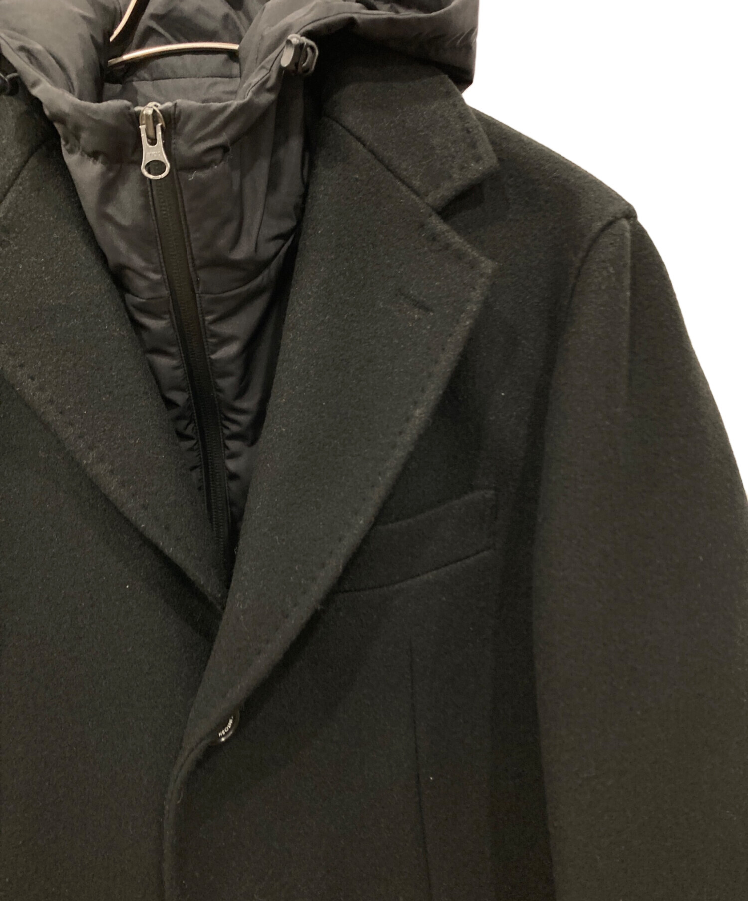 MACKINTOSH PHILOSOPHY 黒 チェスターコート MACKINTOSH PHILOSOPHY（マッキントッシュフィロソフィー） チェスター