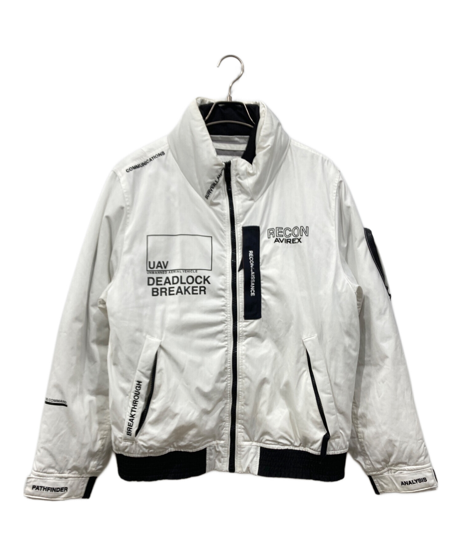 AVIREX ミリタリーフライトジャケット 2XL ホワイト 中古・古着通販】AVIREX (アヴィレックス) ミリタリー フライト