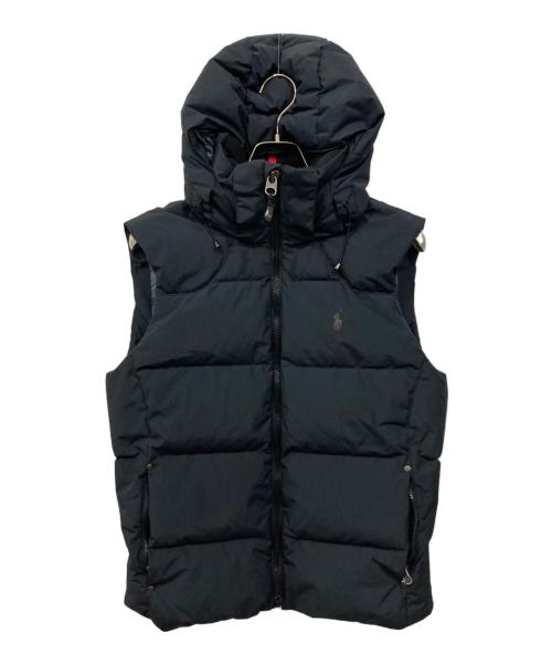美品 ラルフローレン 切替 ダウンベスト フード付 ポニー刺繍 ゆったり 黒 楽天市場】ポロ ラルフローレン ボーイズサイズのビッグポニーダウン