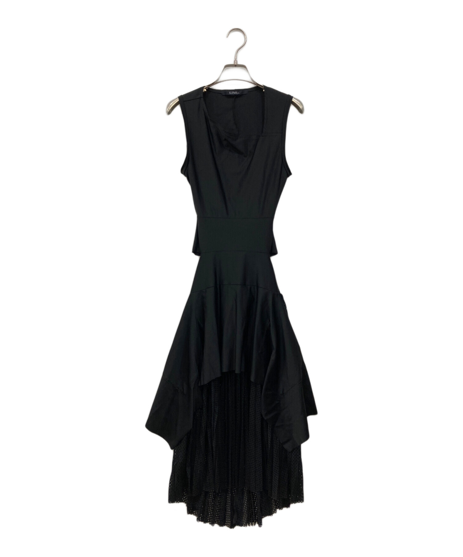 LIMI feu リミフゥ 美品 マテリアル プリント アシンメトリードレス 2 中古・古着通販】LIMI feu (リミフゥ) メッシュプリーツドレス