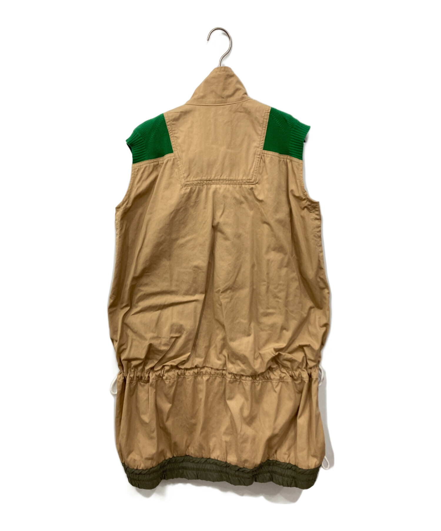 □ 45403★年 Sacai サカイ ワンピース ドッキングニット sacai/サカイ】ニットライダースドッキングプリーツワンピース【買取