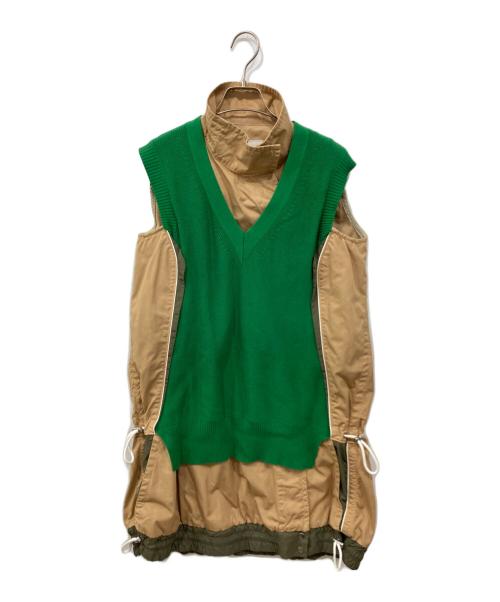 中古・古着通販】sacai (サカイ) ニットドッキングノースリーブ