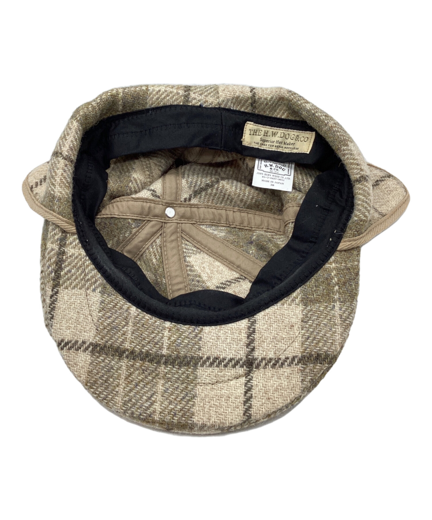 THE H.W DOG &Co TRAVELERS HATベージュ 38未使用品 THE H.W DOG &Co TRAVELERS HATベージュ 38未使用品 TRAVELERS HAT