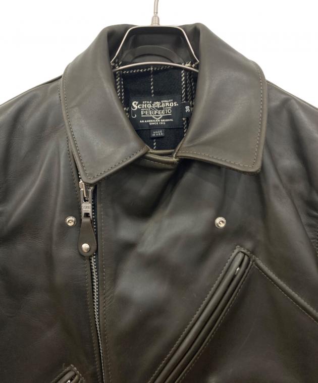 Schott 牛革 シングルライダース ジャケット サイズ38 古着 中古・古着通販】SCHOTT BROS. (ショット) 629US ディーポケット
