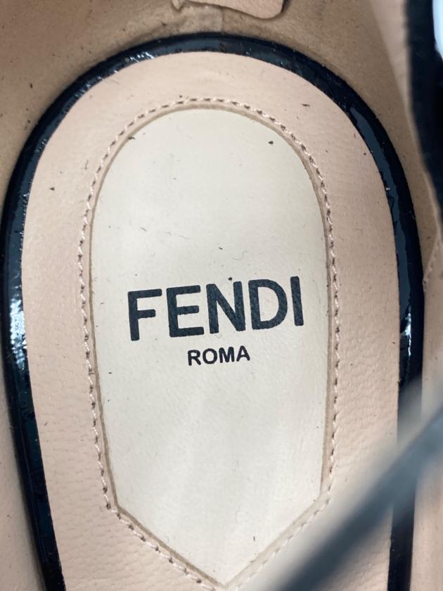 中古・古着通販】FENDI (フェンディ) フラワーアップリケパンプス