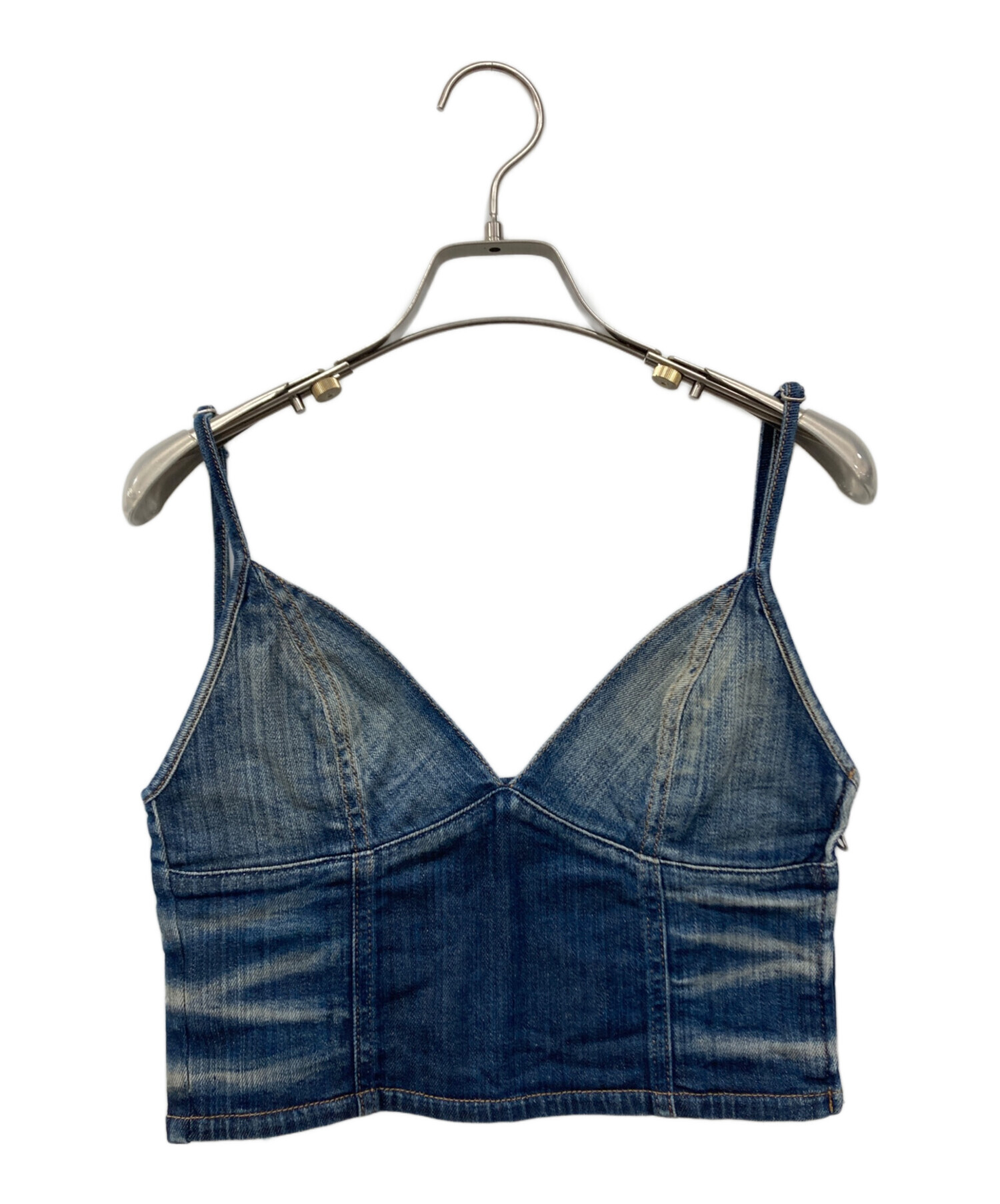 中古・古着通販】DIESEL (ディーゼル) ロゴデニムビスチェ インディゴ 