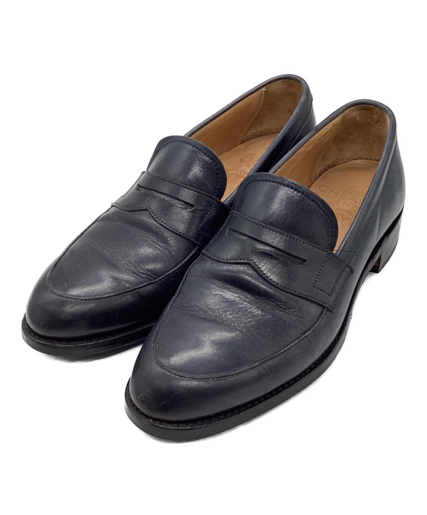 チーニー ヴァンプローファー / UK6.5F ネイビー / CHEANEY 中古・古着通販】JOSEPH CHEANEY (ジョセフチーニー) コインローファー