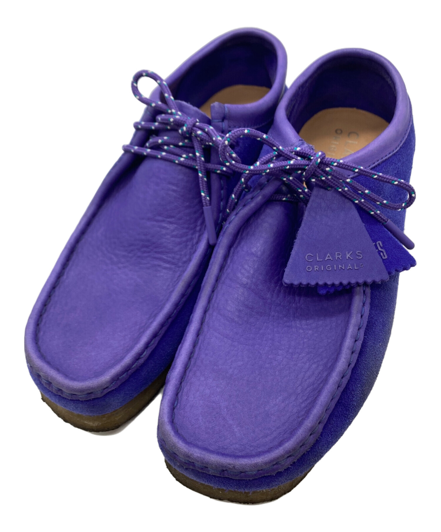 るびー出品 中古・古着通販】CLARKS (クラークス) ワラビーシューズ パープル