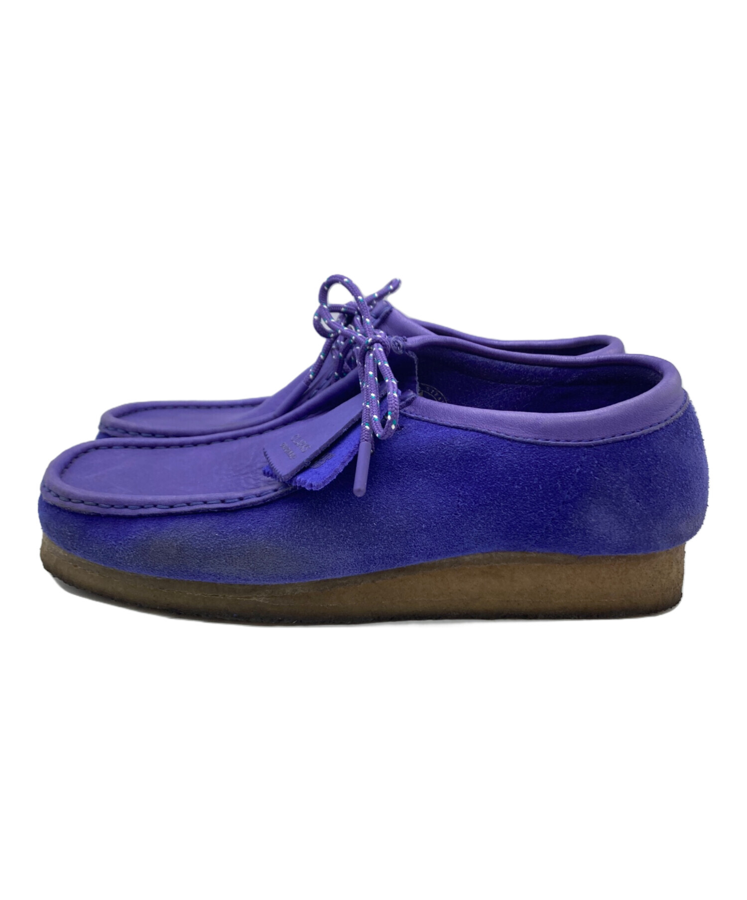 中古・古着通販】CLARKS (クラークス) ワラビーシューズ パープル