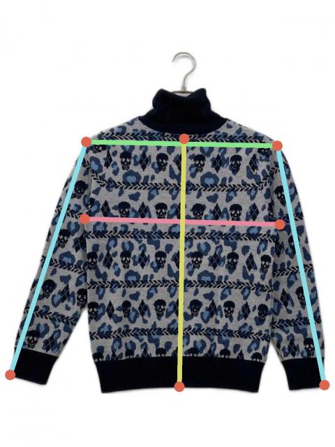 MARK&LONA タートルネック36 中古・古着通販】MARK&LONA (マークアンドロナ) レオパード柄