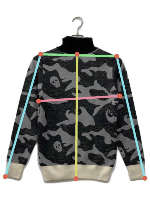 MARK & LONA ダークグレー タートルネックニット MARK & LONA ダークグレー タートルネックニット 人気