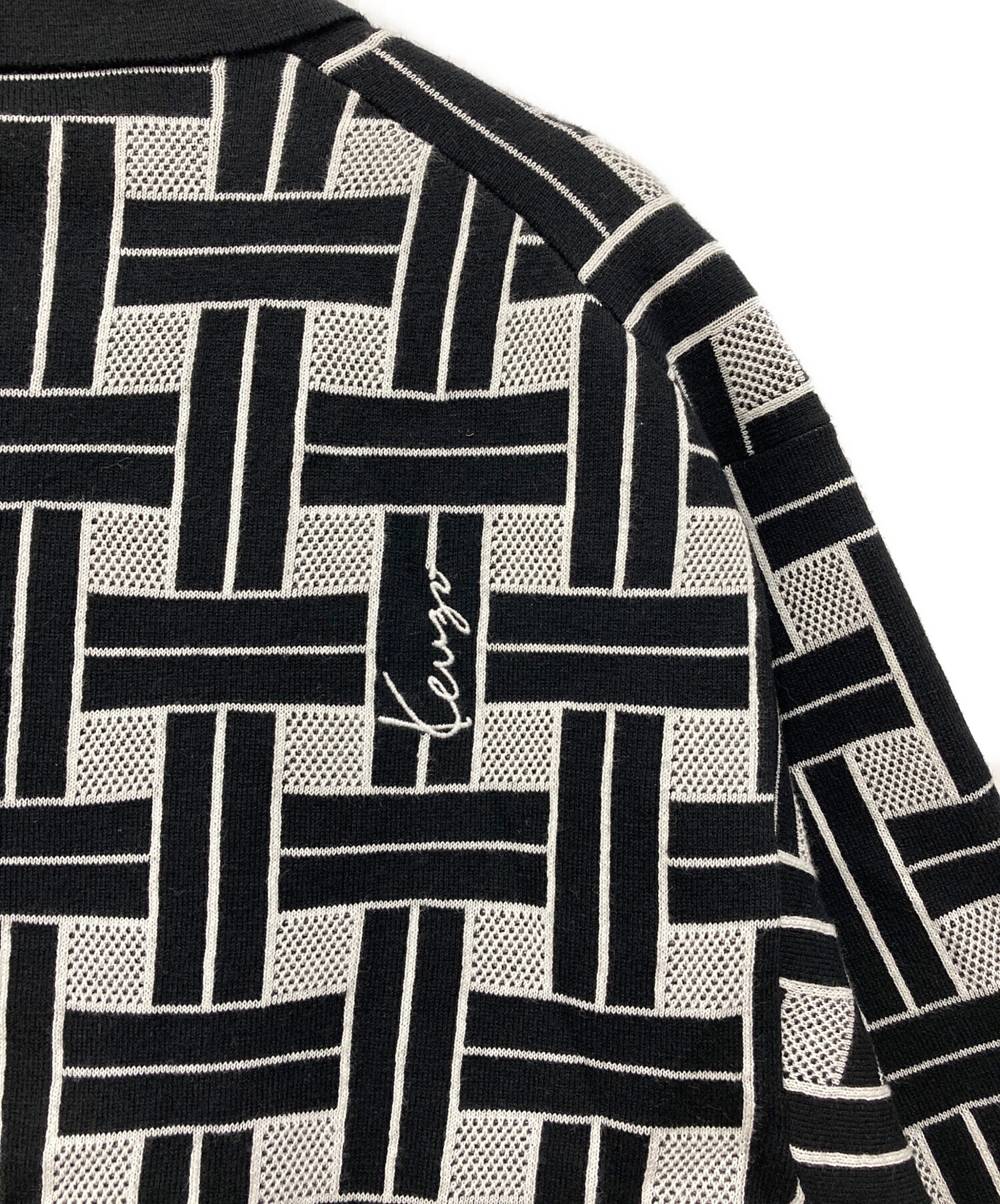 中古・古着通販】KENZO (ケンゾー) ポロシャツ ブラック×ホワイト