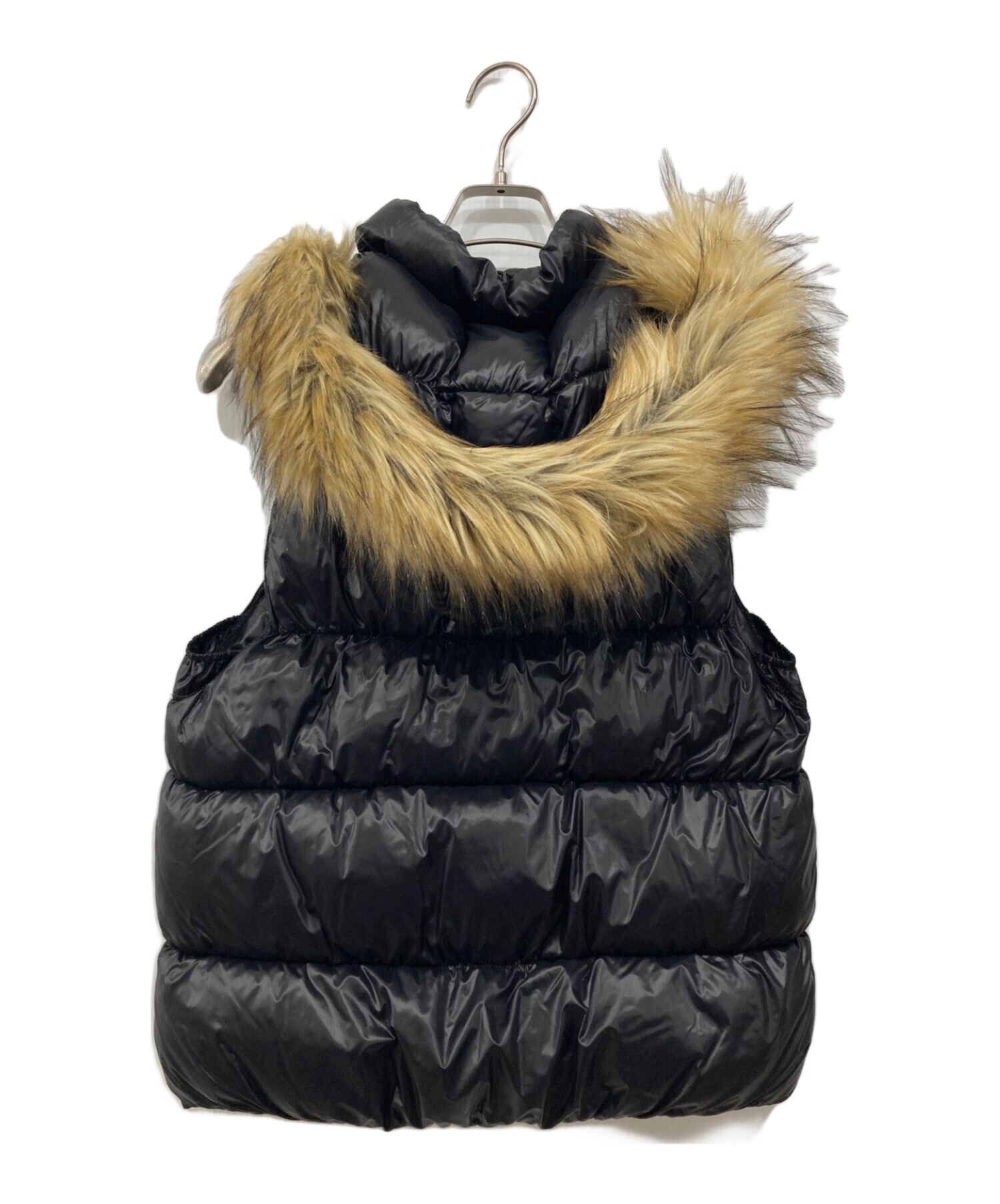 中古・古着通販】2002 (ニセンニ) キングファーダウンベスト ブラック