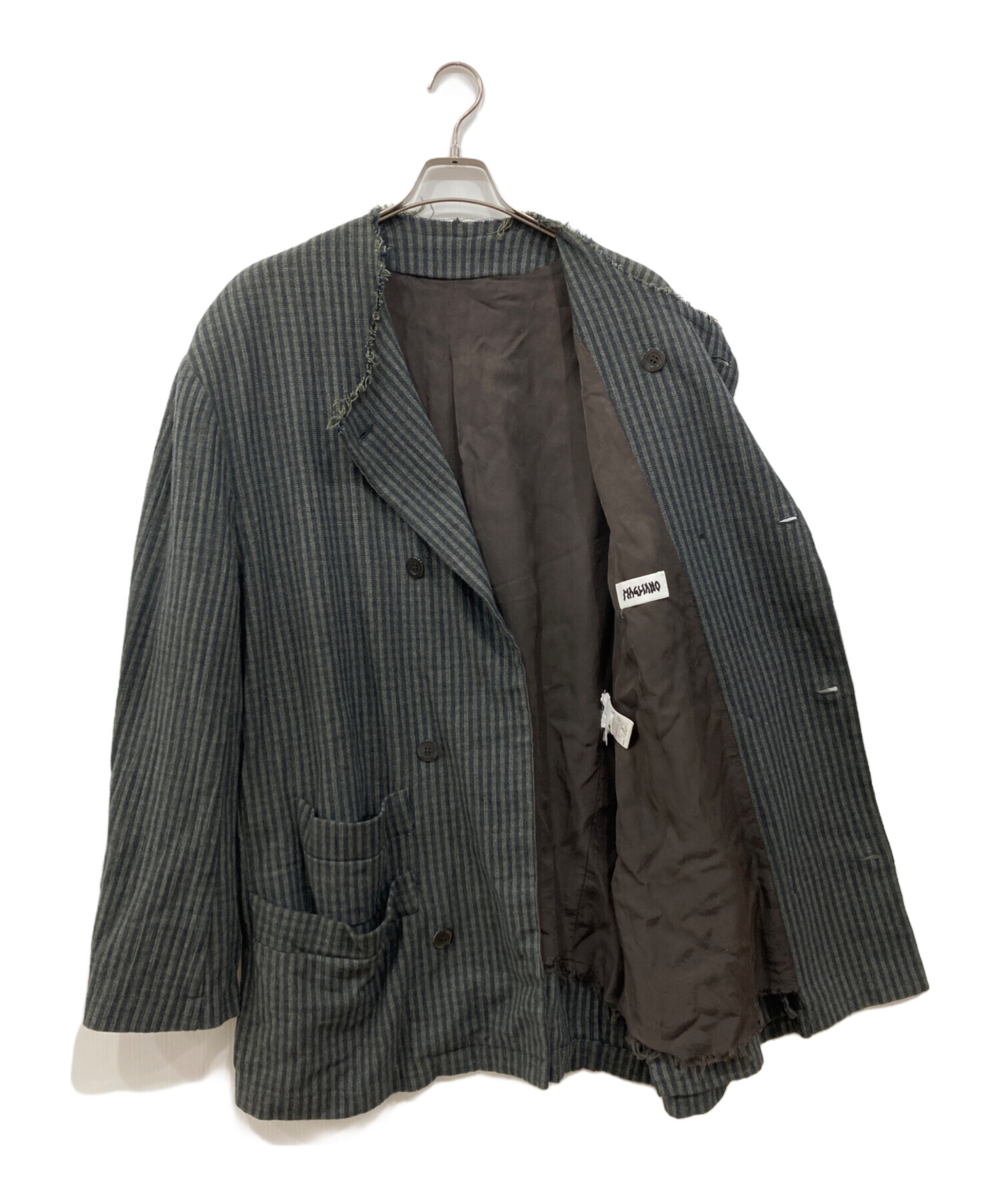 中古・古着通販】MAGLIANO (マリアーノ) ノーカラーオーバージャケット