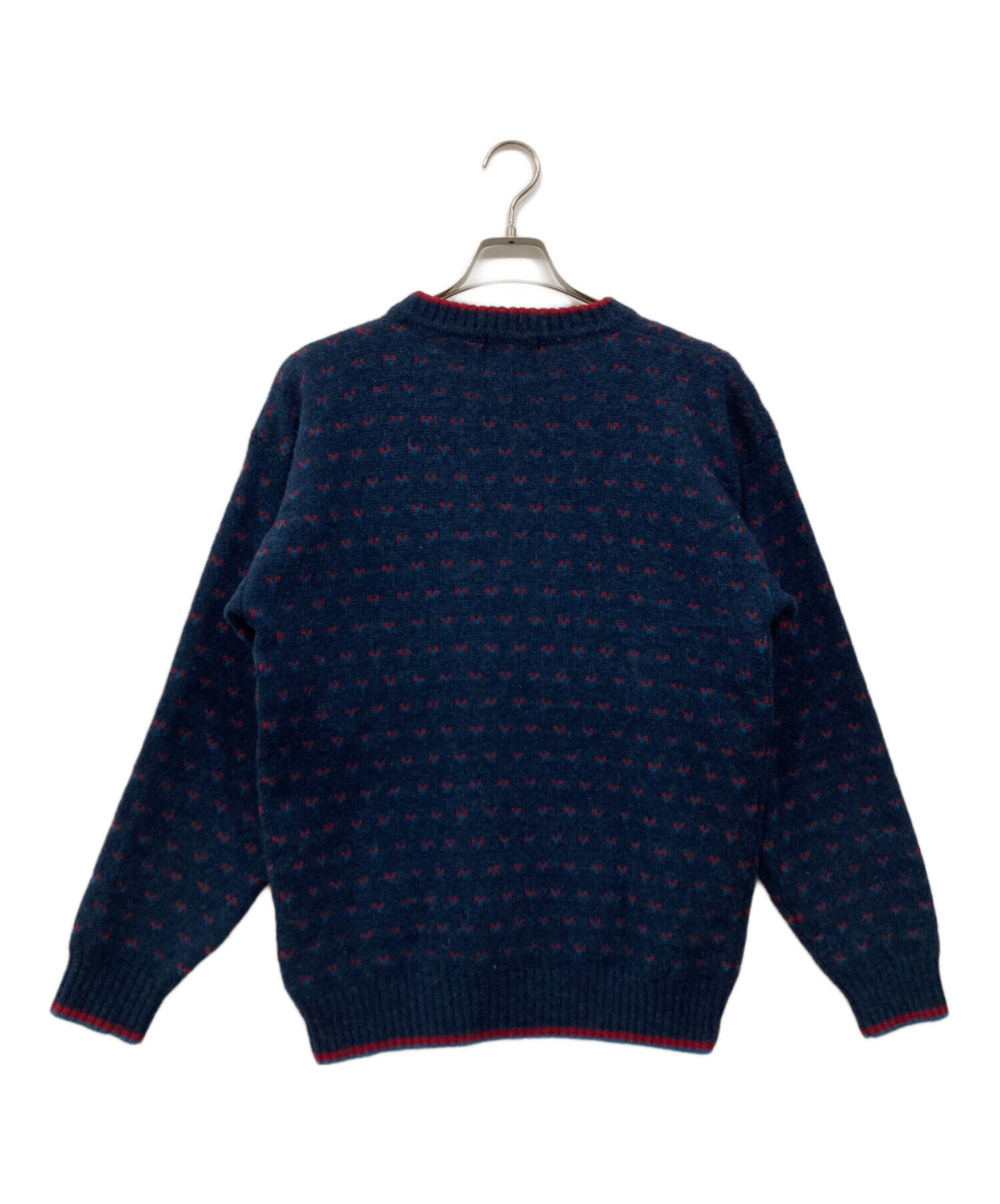 Woolrich 90s バーズアイニット M ネイビー 中古・古着通販】WOOLRICH (ウールリッチ) バーズアイニット ネイビー